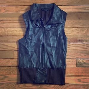 Brown BCBG leather vest